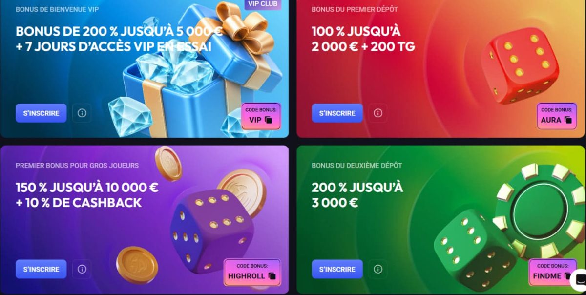 Bonus SpinAura 2026 - le pack 15 000 € décrypté image 2